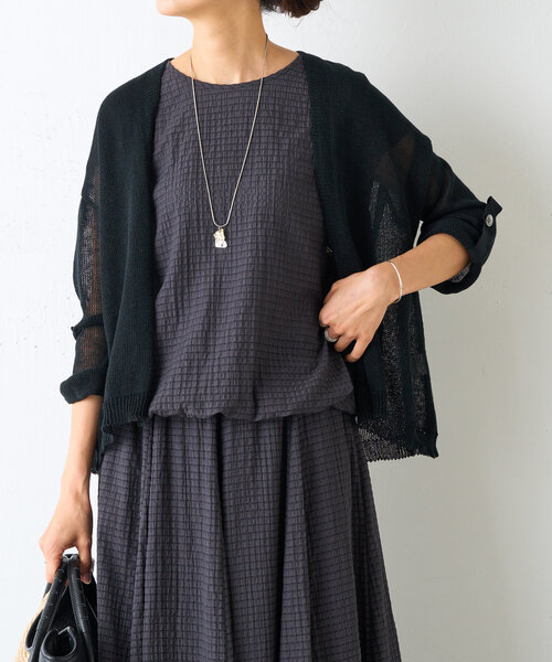 BEARDSLEY レースフレンチブラウス ブラック