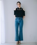 タンクトップ ノースリーブ ショルダーオープン...の詳細画像1