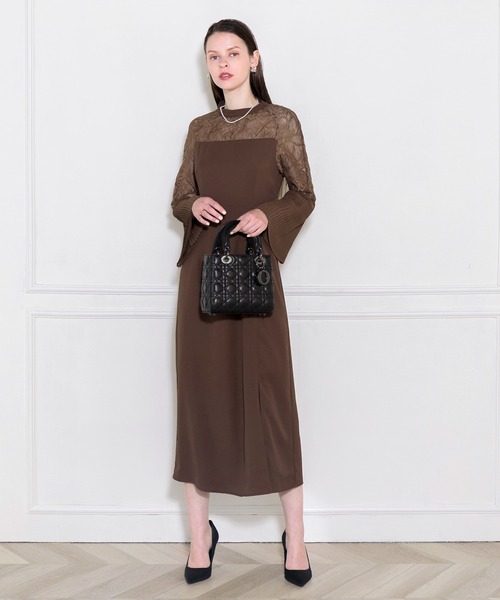 Leja 「Leja」 長袖ワンピース LARGE ブルー レディース
