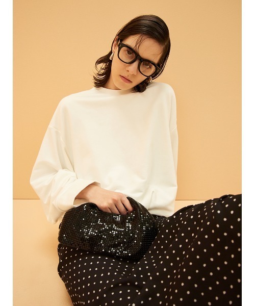 Mila Owen◆長袖カットソー/0/コットン/BLK/09WNT251018 Mila Owen ミラ オーウェン - レディース 長袖Tシャツ
