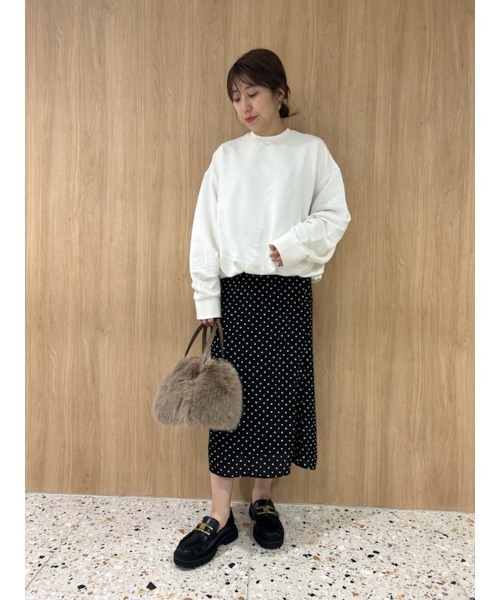 Mila Owen◆長袖カットソー/0/コットン/BLK/09WNT251018 Mila Owen 「Mila Owen」 長袖カットソー FREE グレー