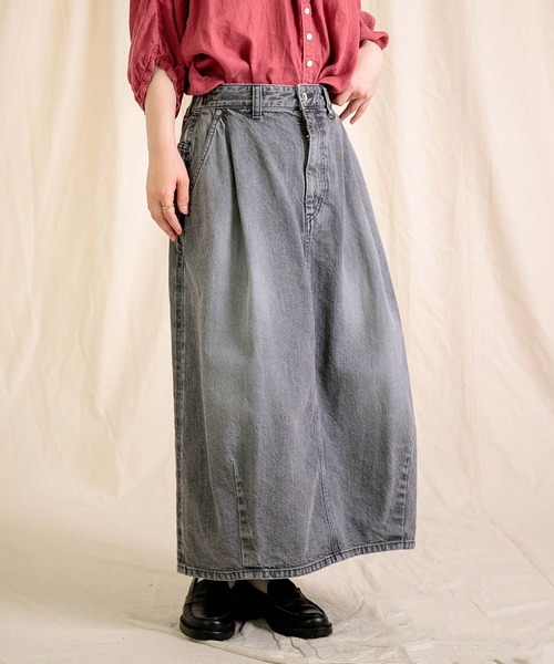 Brocante デニムスカート 「Brocante / ブロカント」 12ozリングBK