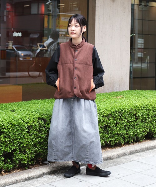 Brocante デニムスカート 「Brocante / ブロカント」 12ozリングBK