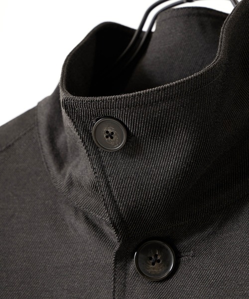 ENDER PRODUCTS ステンカラーコート L ブラック メンズ : ZOZOTOWN