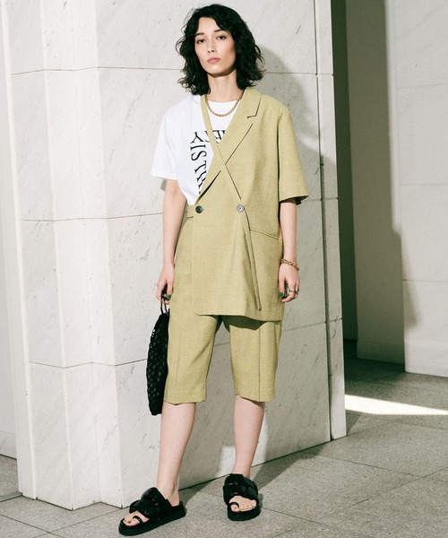 MAISON SPECIAL 「MAISON SPECIAL」 ハーフパンツ 38 イエロー
