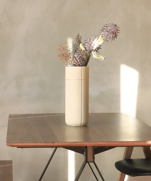Francfranc（フランフラン） 花瓶 クロス フラワーベース S シルバー