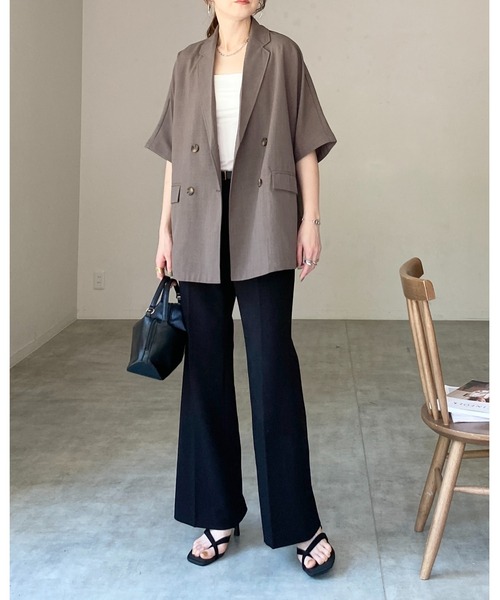 She's Closet ジャケット テーラードジャケット リネンタッチ