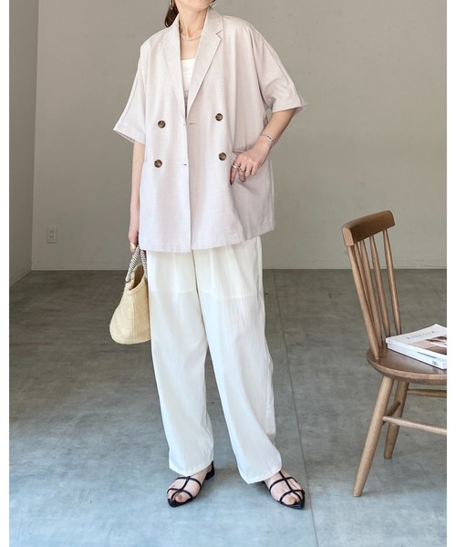 She's Closet ジャケット テーラードジャケット リネンタッチ