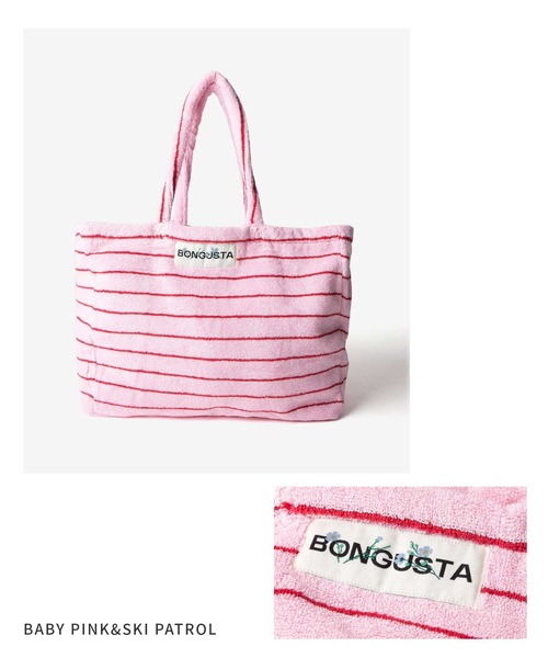 【完売品・新品未使用】即発送♡BONGUSTA♡ ボングスタパイル地トートバッグ BONGUSTA ボングスタ パイル地トートバッグ Cream & Ink - メルカリ