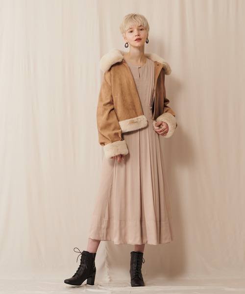 「SUPREME.LA.LA.」 ブルゾン MEDIUM ベージュ レディース_画像3