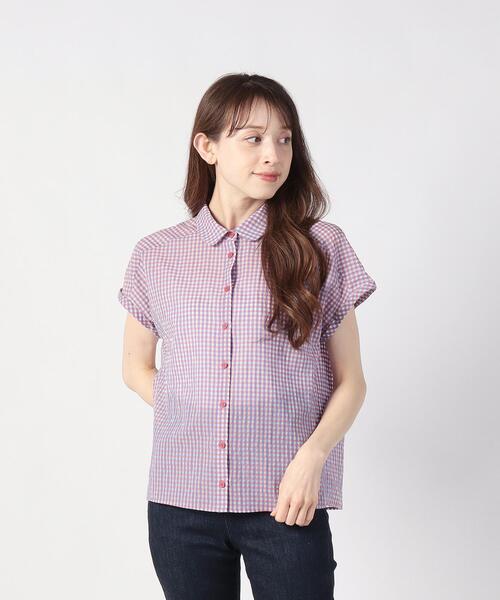 「To b. by agnes b.」 半袖シャツ 40 レッド レディース