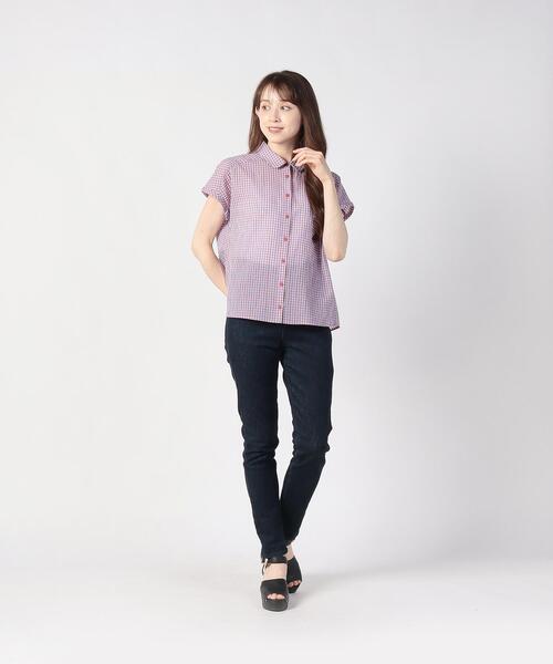 「To b. by agnes b.」 半袖シャツ 40 レッド レディース