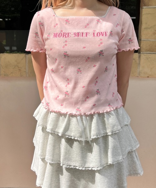 tシャツ Flower MessageTEE レディース