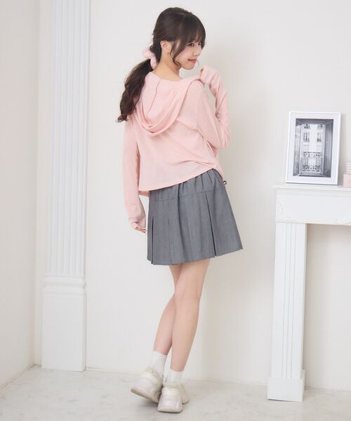 Emsexcite（エムズエキサイト） カーディガン シアーZIPパーカー