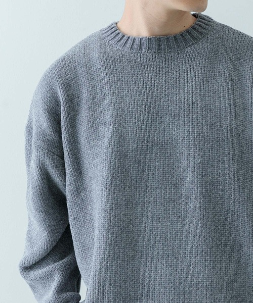 「ITEMS URBANRESEARCH」 長袖ニット MEDIUM ベージュ メンズ_画像9