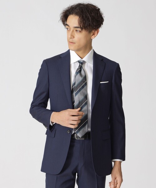 anchovy ポールスチュアート 1釦 パンツ セットアップ グレー 6