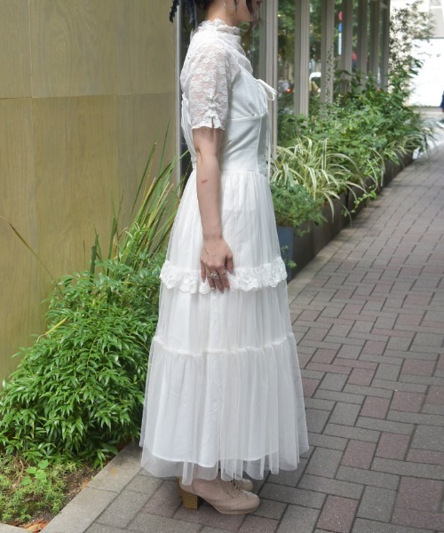 axes femme（アクシーズ ファム） ジャンパースカート コルセット風編