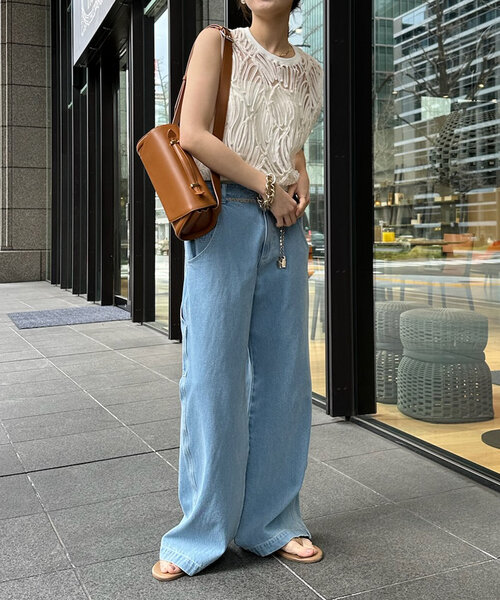 「DouDou」 ノースリーブトップス FREE ブラック レディース_画像4