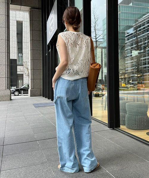 「DouDou」 ノースリーブトップス FREE ブラック レディース_画像5