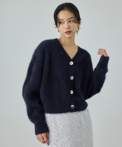 【極美品】ロロピアーナ カシミヤ100パーセント カーディガン ネイビー XL nomiamo（ノミアモ）カシミヤショールカラーカーディガン ネイビー