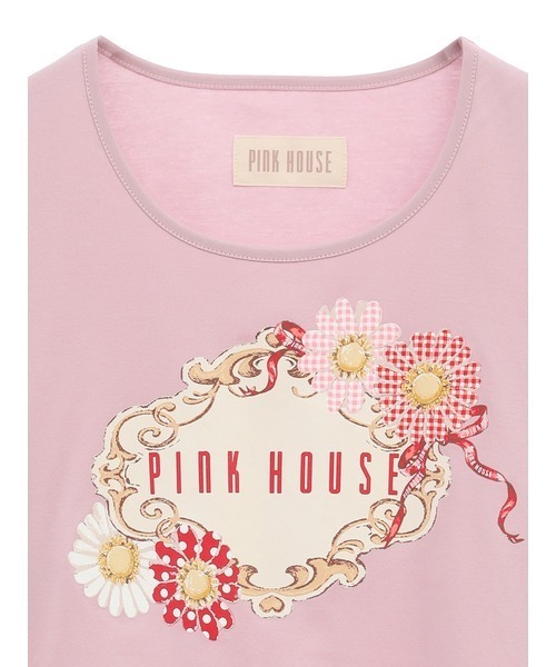 PINK HOUSE（ピンクハウス） 半袖Tシャツ MEDIUM ピンク レディース