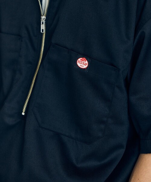 「RED KAP」 半袖シャツ LARGE ベージュ メンズ_画像3