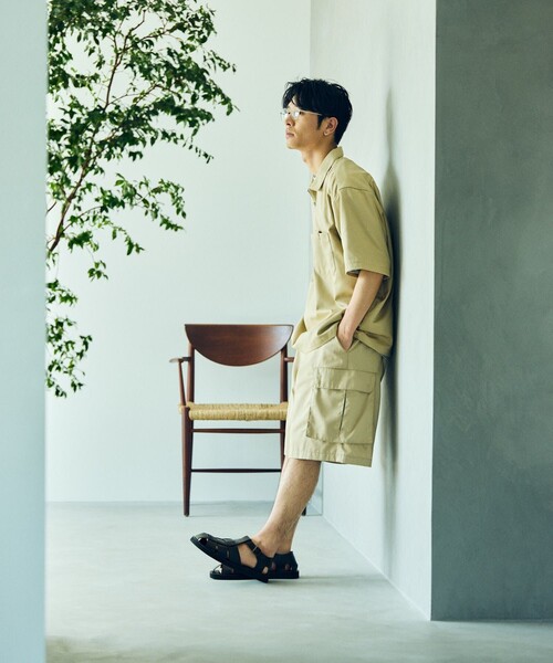 「RED KAP」 半袖シャツ LARGE ベージュ メンズ_画像4