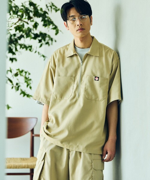 「RED KAP」 半袖シャツ LARGE ベージュ メンズ_画像9