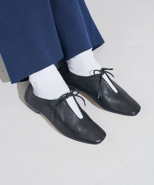 バレエシューズ パンプス SOFI/ソフィー リボン フラットレザーシューズ/ 紐付き バレエシューズ | FREAK'S STORE | 07