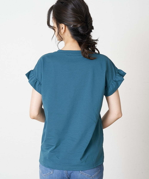 「OFUON le MK」 半袖カットソー 38 ブラック レディース_画像3