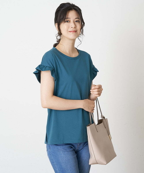 「OFUON le MK」 半袖カットソー 38 ブラック レディース_画像8