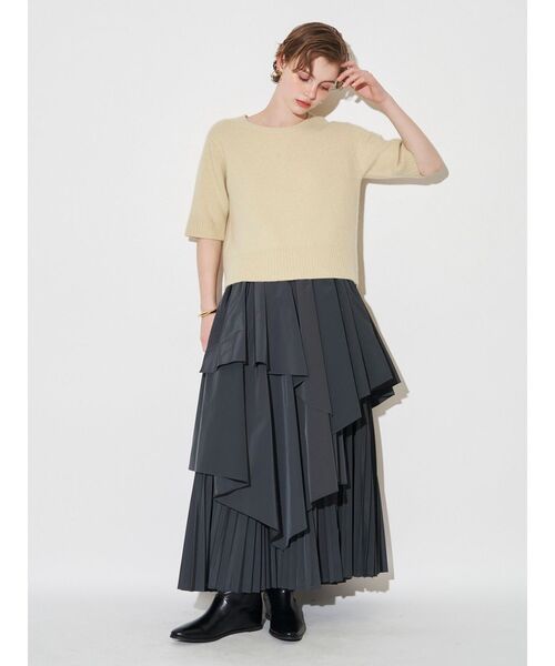 エレンディーク　タートルニットブラックCN ラクーンプルオーバー エレンディーク タートルニットブラックCN ラクーンプルオーバー