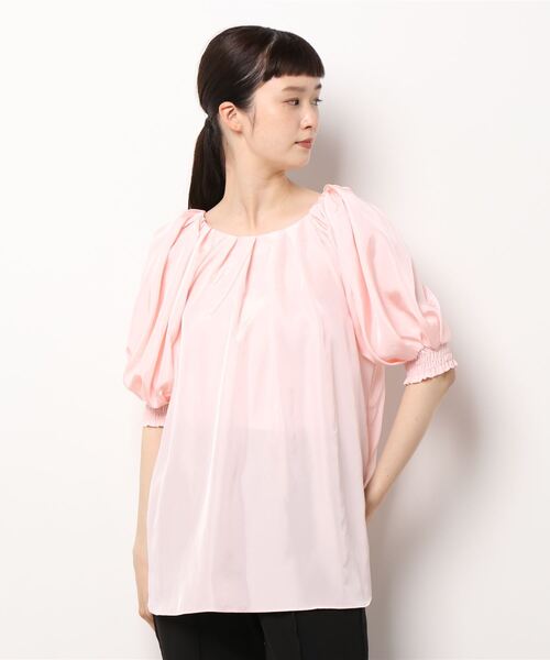 「TIARA」 半袖ブラウス FREE ピンク レディース_画像2