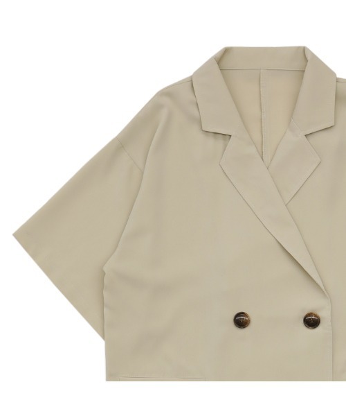 「select MOCA」 テーラードジャケット FREE アイボリー レディース_画像3