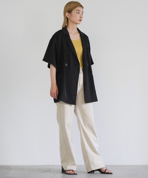 「select MOCA」 テーラードジャケット FREE アイボリー レディース_画像8