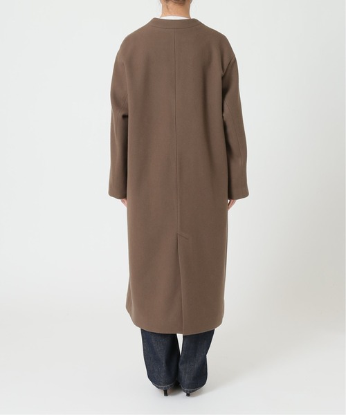 SLOBE IENA（スローブイエナ） ノーカラーコート 38 ブラウン