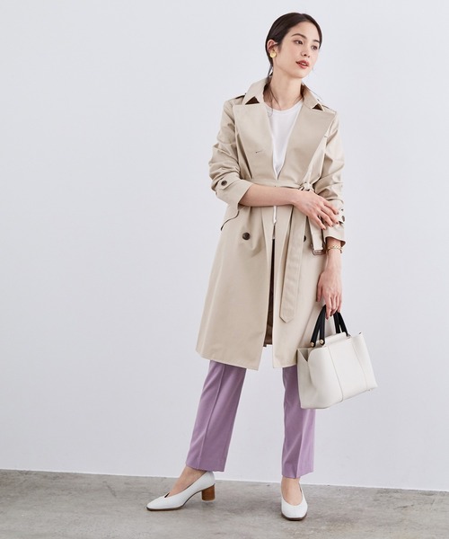 「ROPE'」 トレンチコート 40 ベージュ レディース_画像2