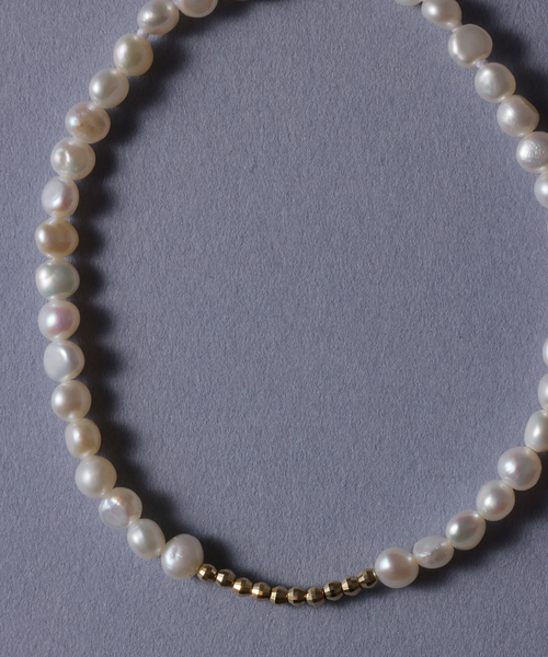 Lilas ブレスレット ミラーボール*サザレパールブレスレット K10