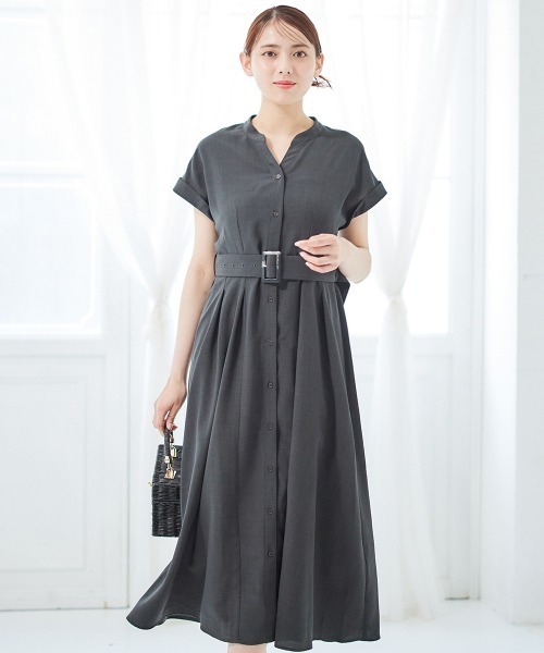 「12Twelve Agenda」 半袖ワンピース M ブルー レディース_画像3