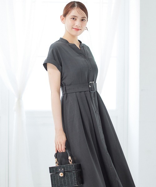 「12Twelve Agenda」 半袖ワンピース M ブルー レディース_画像4