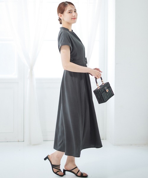 「12Twelve Agenda」 半袖ワンピース M ブルー レディース_画像6