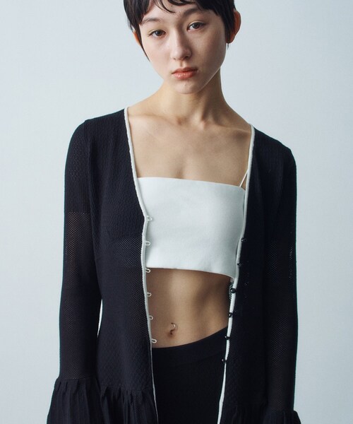 CODE A チューブトップ ベアトップ 「Re」bandeau bra short top