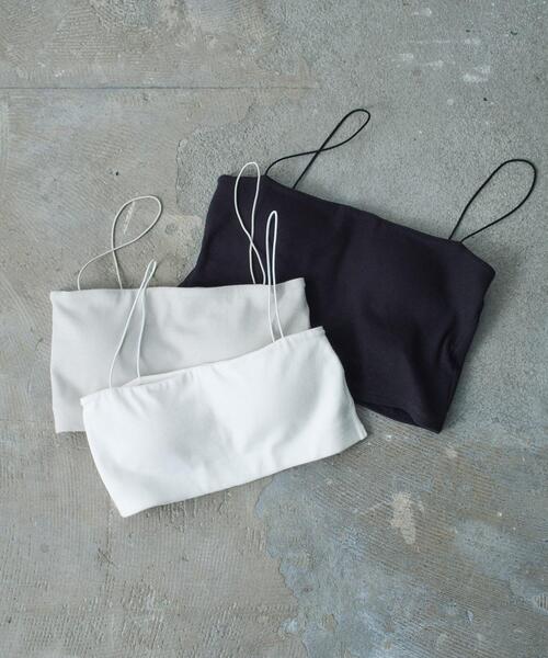 CODE A チューブトップ ベアトップ 「Re」bandeau bra short top