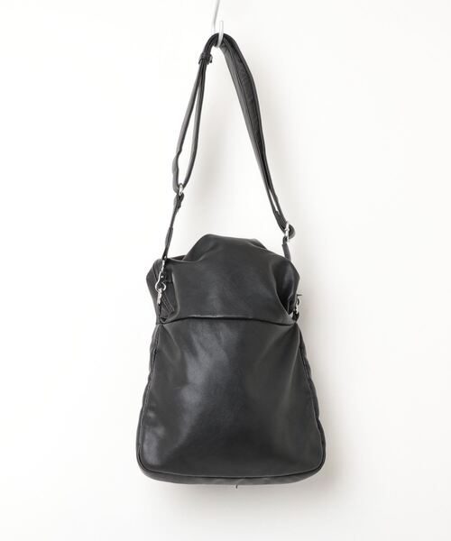ショルダーバッグ 黒 即日発送 selva secreta】Camera Shoulder BAG(black×black logo)