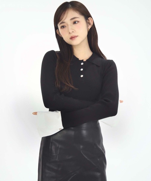 Luan（ルアン） ニット セーター 「Luan」LAYERED POLO KNIT