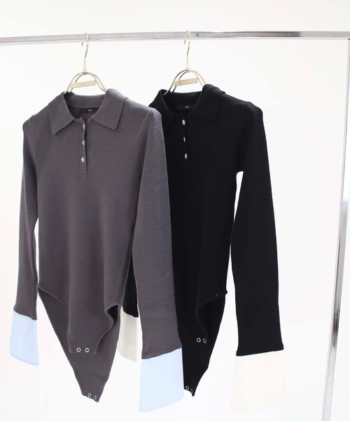 Luan（ルアン） ニット セーター 「Luan」LAYERED POLO KNIT