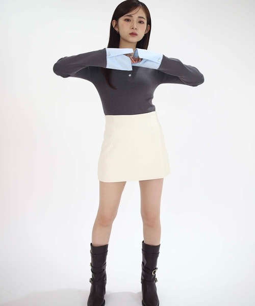 Luan（ルアン） ニット セーター 「Luan」LAYERED POLO KNIT