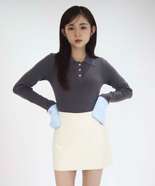 Luan（ルアン） ニット セーター 「Luan」LAYERED POLO KNIT