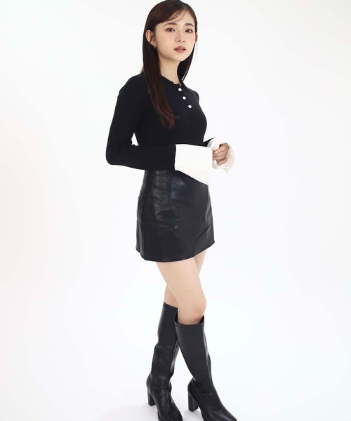 Luan（ルアン） ニット セーター 「Luan」LAYERED POLO KNIT