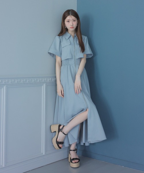 「rienda」 ノースリーブワンピース SMALL ホワイト レディース_画像4